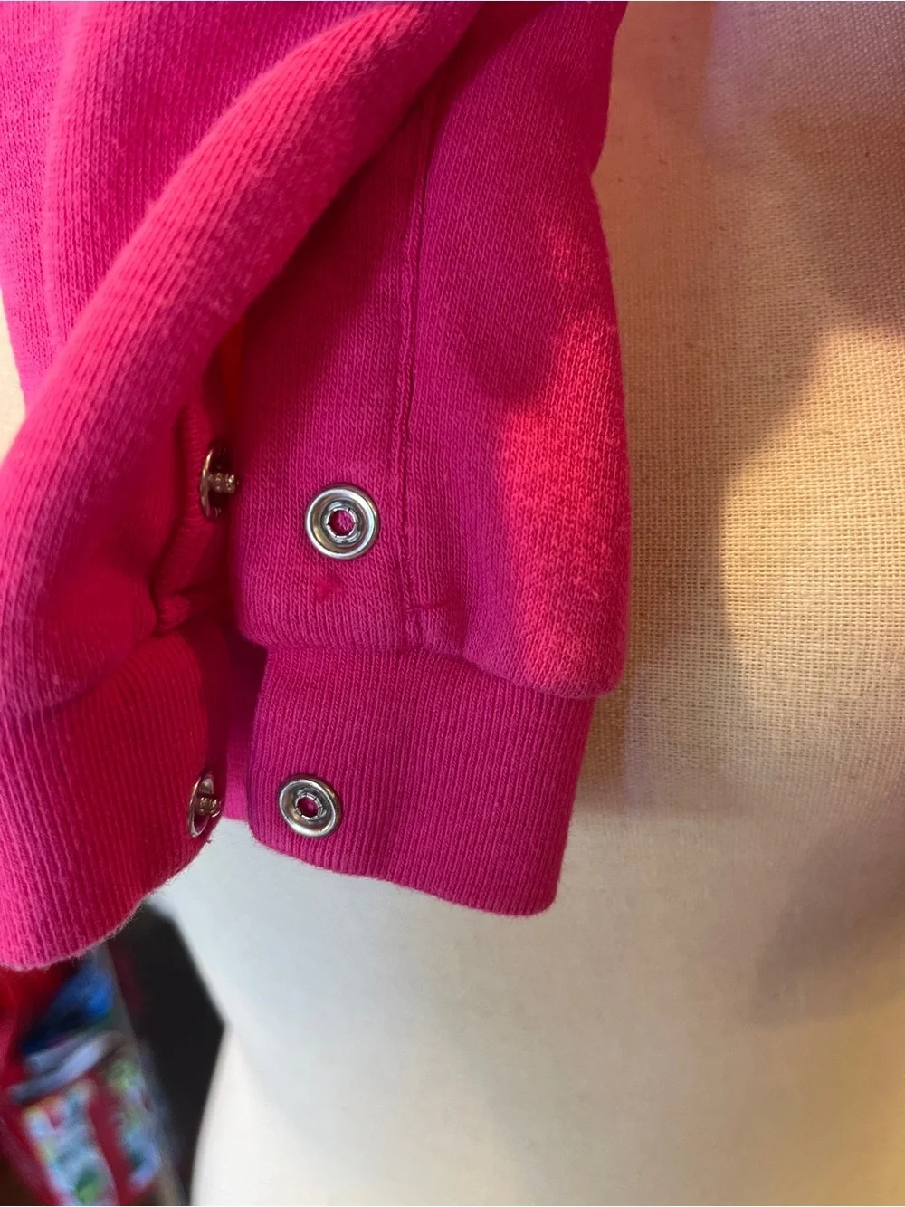 Ralph Lauren Polo Player Pink Baby One-Piece Sweat Jumpsuit